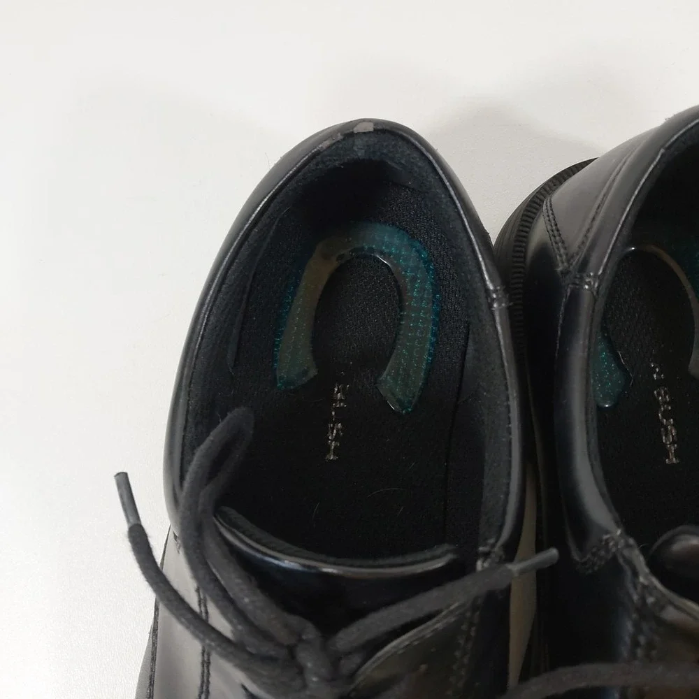 Nunn Bush Kore Comfort Gel‎ Baker Street Black Oxford Mens Size 9.5M Dress Shoes